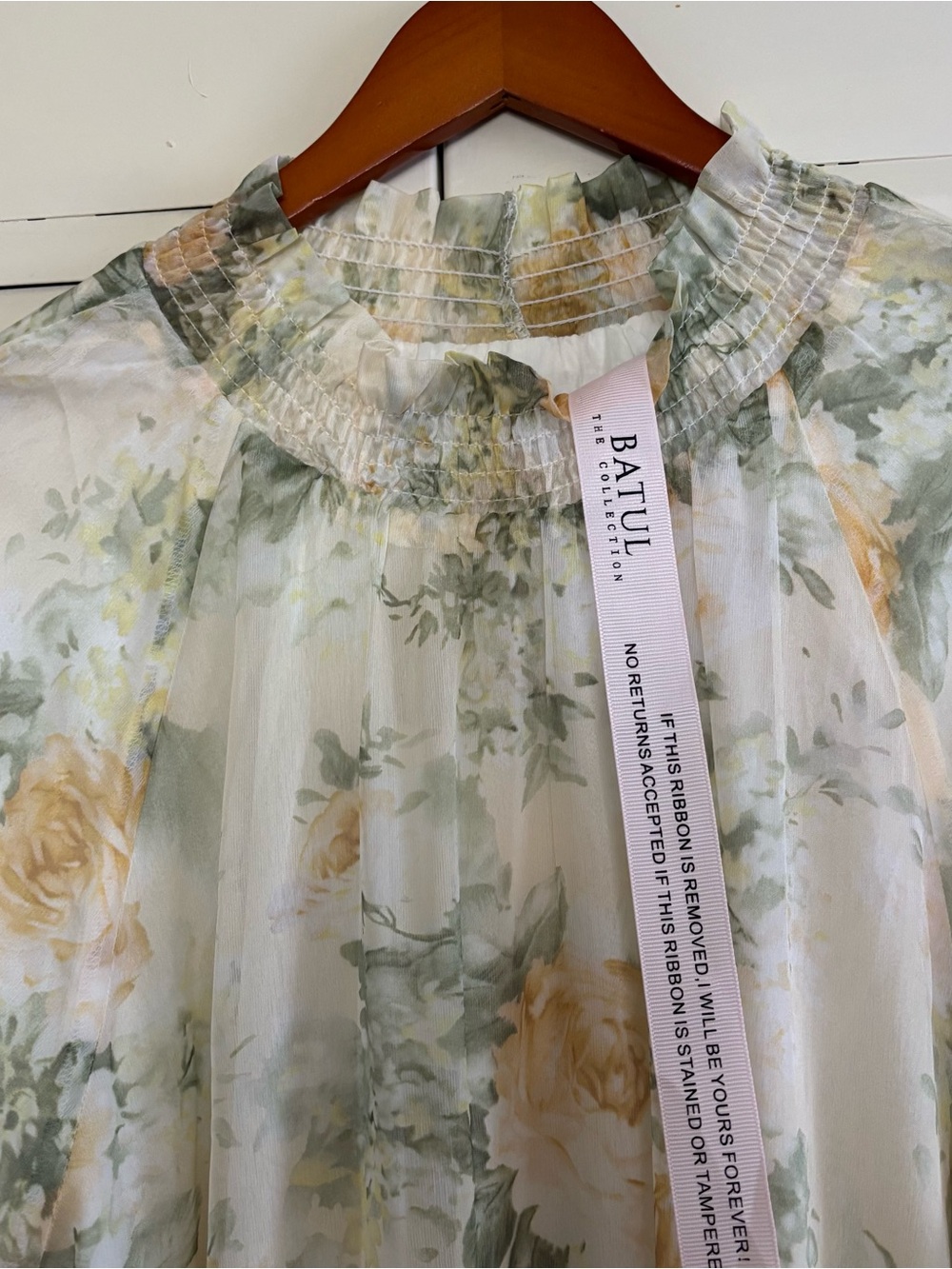 Batul The Collection Floral Maxi Dress Long Sleeve Tiered Boho Cottagecore XS - Picture 4 of 16